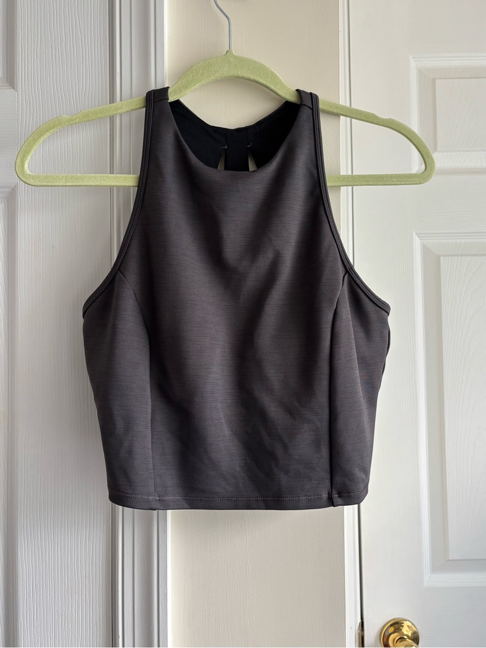 All in Motion Charcoal High-Neck Tank Sports Bra